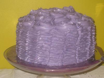 Ruffle and Rosettes - Cake by Bespoke Cakes
