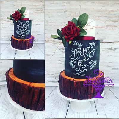 Rustic Wedding Cake - Cake by Buttercream Dreams