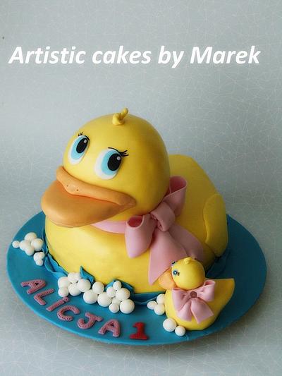 Birthday duck 3D - Cake by Marek