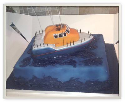 The Lizard Lifeboat Launch - Cake by A House of Cake