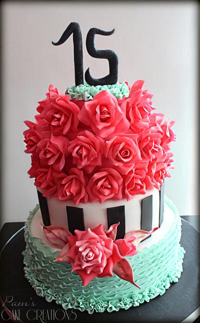 BIRTHDAY CAKE - ROMANTIC - Cake by Pamela Iacobellis
