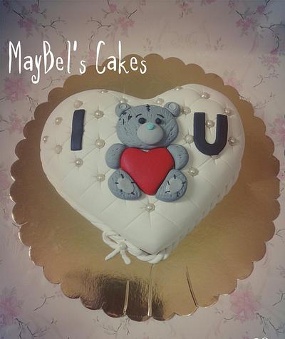 Heart pillow cake  - Cake by MayBel's cakes
