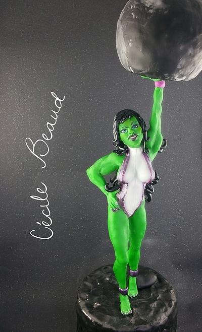 Mrs Hulk ;) - Cake by Cécile Beaud