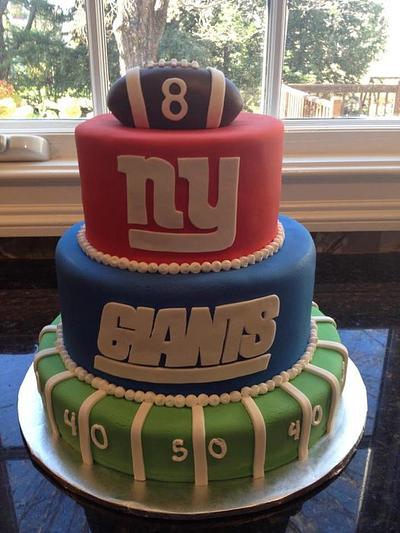 NY Giants Cake - Cake by Elisabeth Palatiello