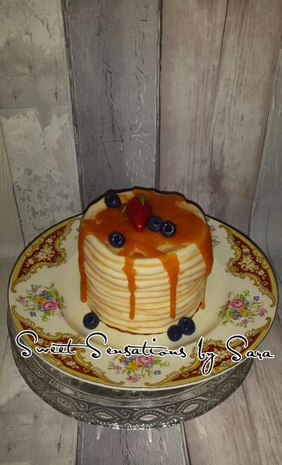 Pancake Tower - Cake by Sweet Sensations by Sara