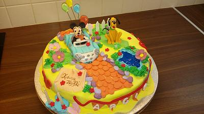 Mickey & Pluto - Cake by Nikoletta Giourga