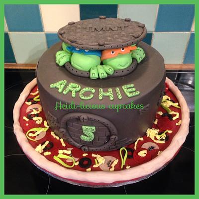 TMNT themed cake - Cake by HeidiliciousCupcakes 