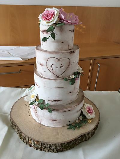 Hochzeitstorte in Birkenoptik - Cake by Jasmin Kiefer