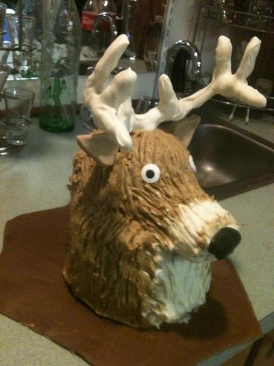 Deer Head - Cake by Teresa James