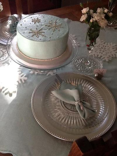 Winter Snowflake - Cake by Creative Cakes by Chris