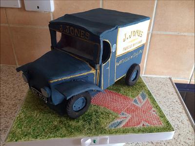 J.Jones Dad's Army Van - Cake by Yvonnescakecreations