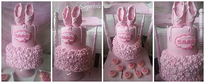 Pink Ballerina Ruffle Cake  - Cake by Sugarholic