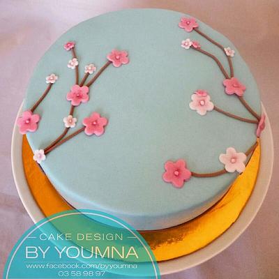 Flower cake - Cake by Cake design by youmna 