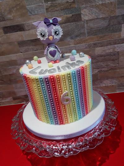 rainbow owl - Cake by Hana Součková