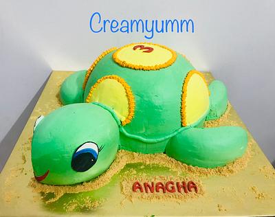Life size Turtle Cake - Cake by Creamyumm
