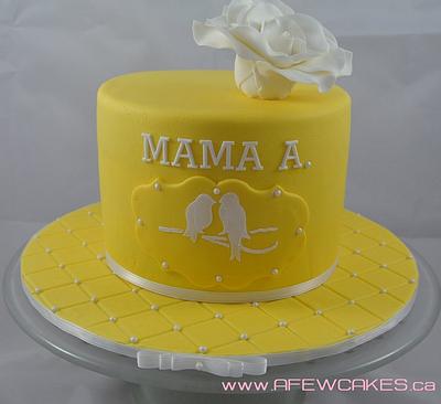 Yellow Baby Shower Cake - Cake by Amanda