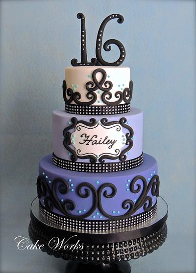 Sweet 16 Bling - Cake by Alisa Seidling