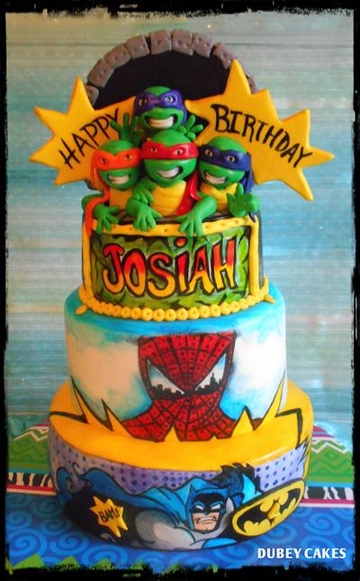 Ninja Turtles and Friends  - Cake by Bethann Dubey