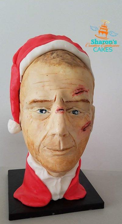 Yippee-ki-yay... Bruce Willis in his Santa attire.. CPC Christmas Collaboration - Cake by CreativeExplo ( Sharon Siriwardena)