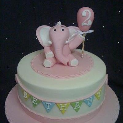 Pink elephant  - Cake by Amber Catering and Cakes
