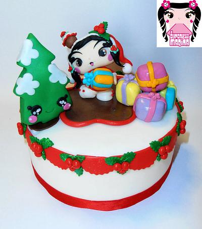 Kawaii Christmas Cake - Cake by Le Cupcakes della Marina