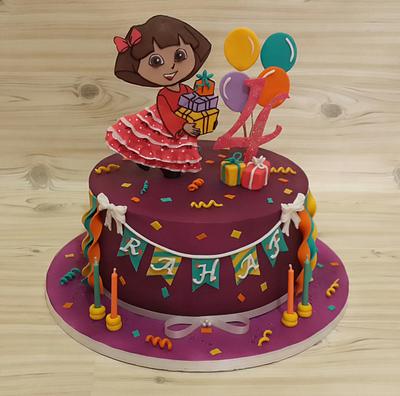Dora theme cakep - Cake by TnK Caketory