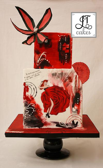 Abstract art cake - Cake by JT Cakes