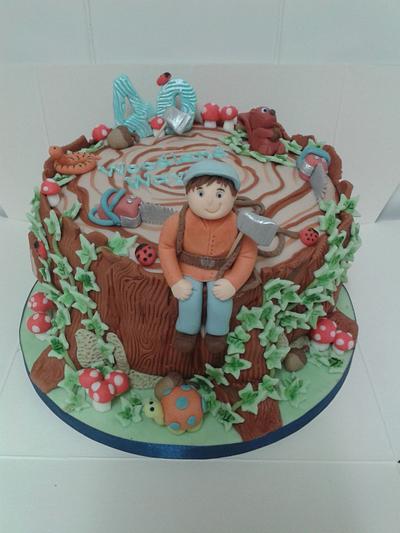 Tree stump cake  - Cake by Terrie's Treasures 