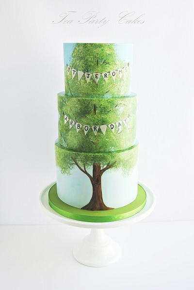 Arbor Day Cake - Cake by Tea Party Cakes