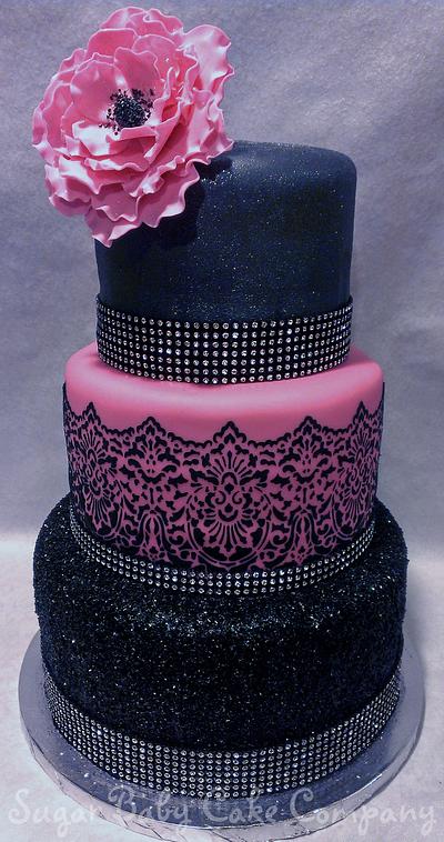 Sexy Bling 40th Birthday Cake - Cake by Kristi