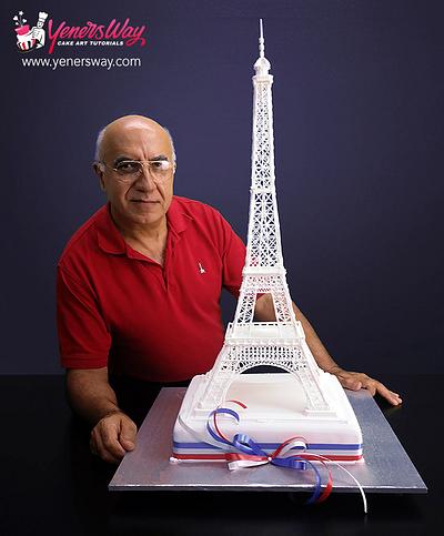 Eiffel Tower Cake Topper - Cake by Serdar Yener | Yeners Way - Cake Art Tutorials