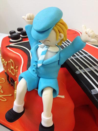 Angus Young Guitar Cake - Cake by Delicious Designs Darwin