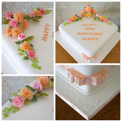Carnation Cake - Cake by janicingcloud