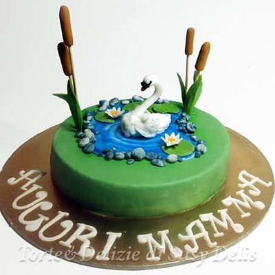 Swan in the pond - Cake by Susanna de Angelis