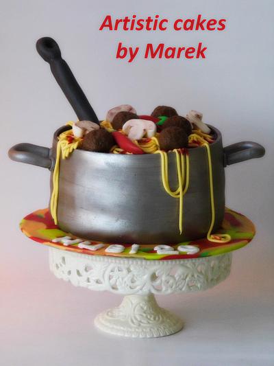 birthday  spaghetti - Cake by Marek