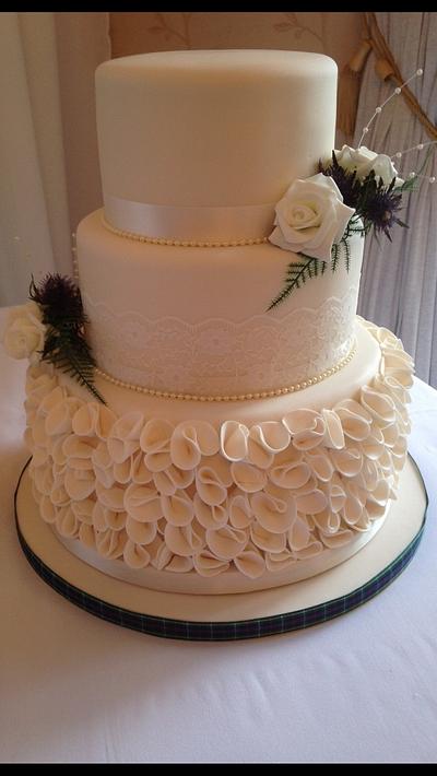 First wedding cake - Cake by Cake That - Cakes by Emily
