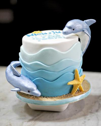 Dolphin love - Cake by Cakes! by Ying