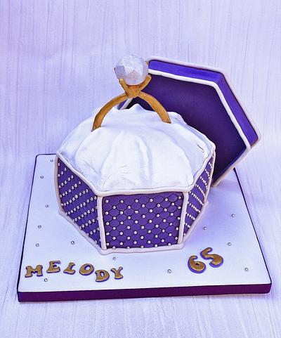diamond ring cake - Cake by Hayley