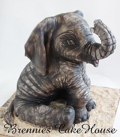 Elephant - Cake by Brenda Bakker