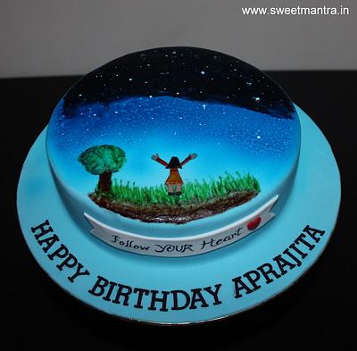 Star gazing cake - Cake by Sweet Mantra Homemade Customized Cakes Pune