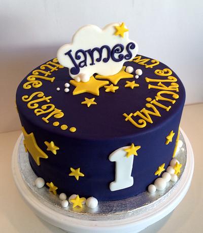 Twinkle twinkle 1st birthday - Cake by Perry Bakeswell
