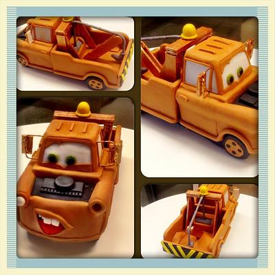 Edible Tow Mater Topper  - Cake by three lights cakes