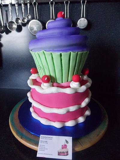 Giant Cupcake Cake - Cake by Kerry Lacey