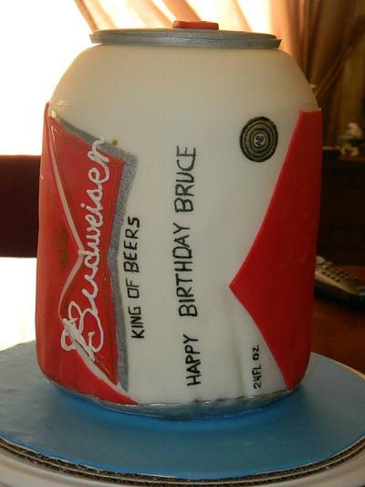 Budweiser cake - Cake by donnascakes