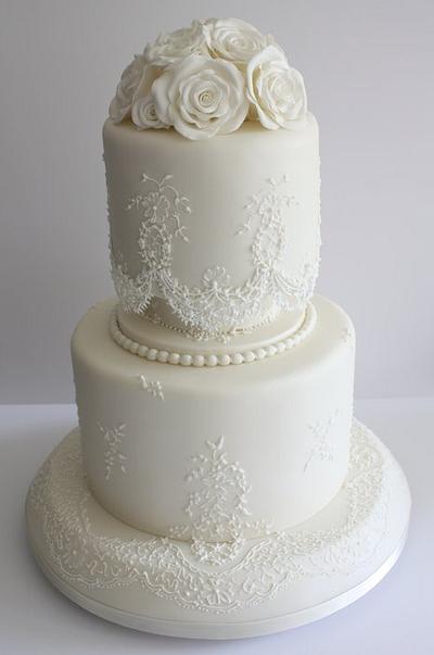 Vintage Bridal Lace - Cake by Melanie