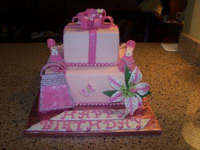 Girly Girl Birthday Cake - Cake by Margaret