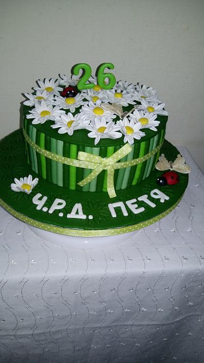 Daisy cake - Cake by Iva Halacheva