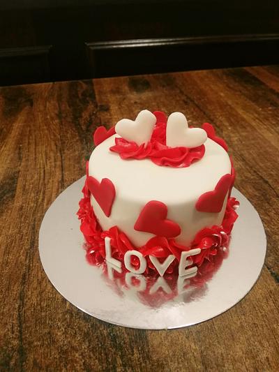 Tarta de san valentin - Cake by rockandcakes