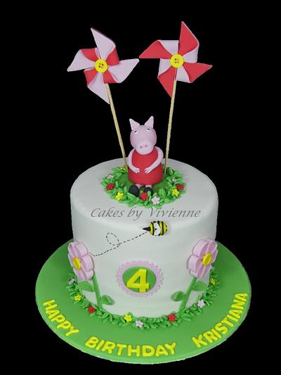 Peppa Pig 4th Birthday Cake - Cake by Cakes by Vivienne