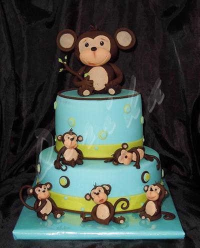 Monkeys - Cake by Derika